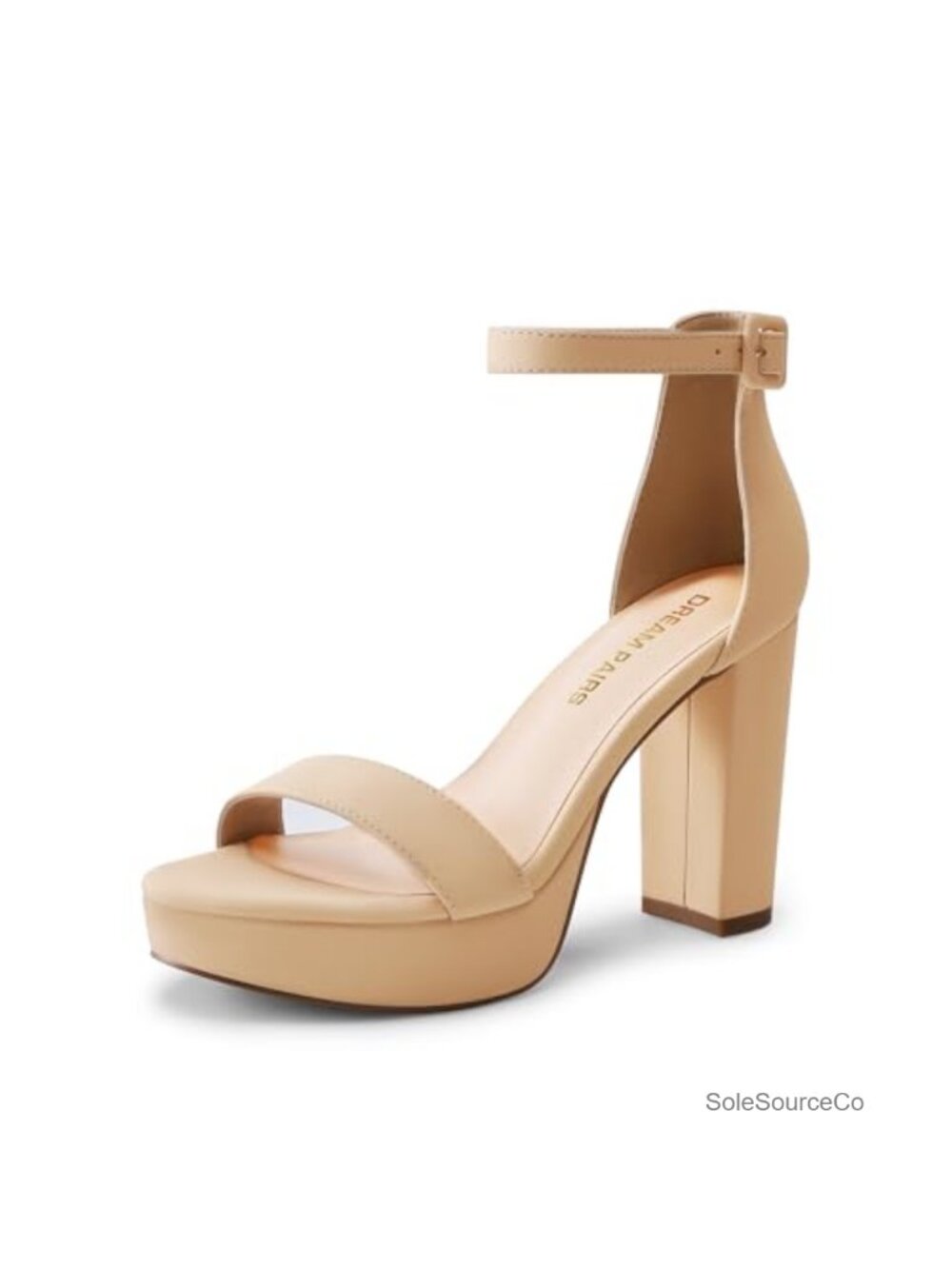 Platform Chunky Heel Sandals with Ankle Strap
